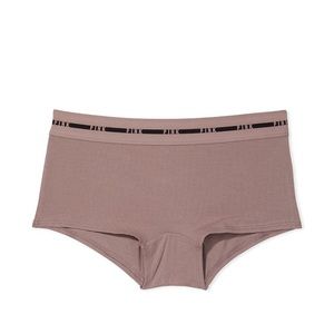 VICTORIAS SECRET PINK LOGO WAISTBAND BOYSHORT UNDERWEAR PANTY. NWT